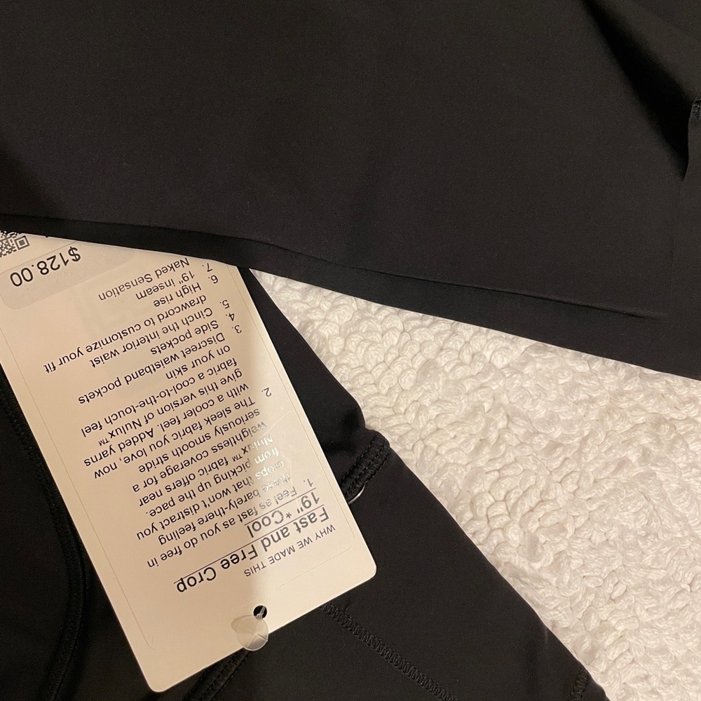 Lululemon Fast and Free crop 19 cool LW6BHGS
